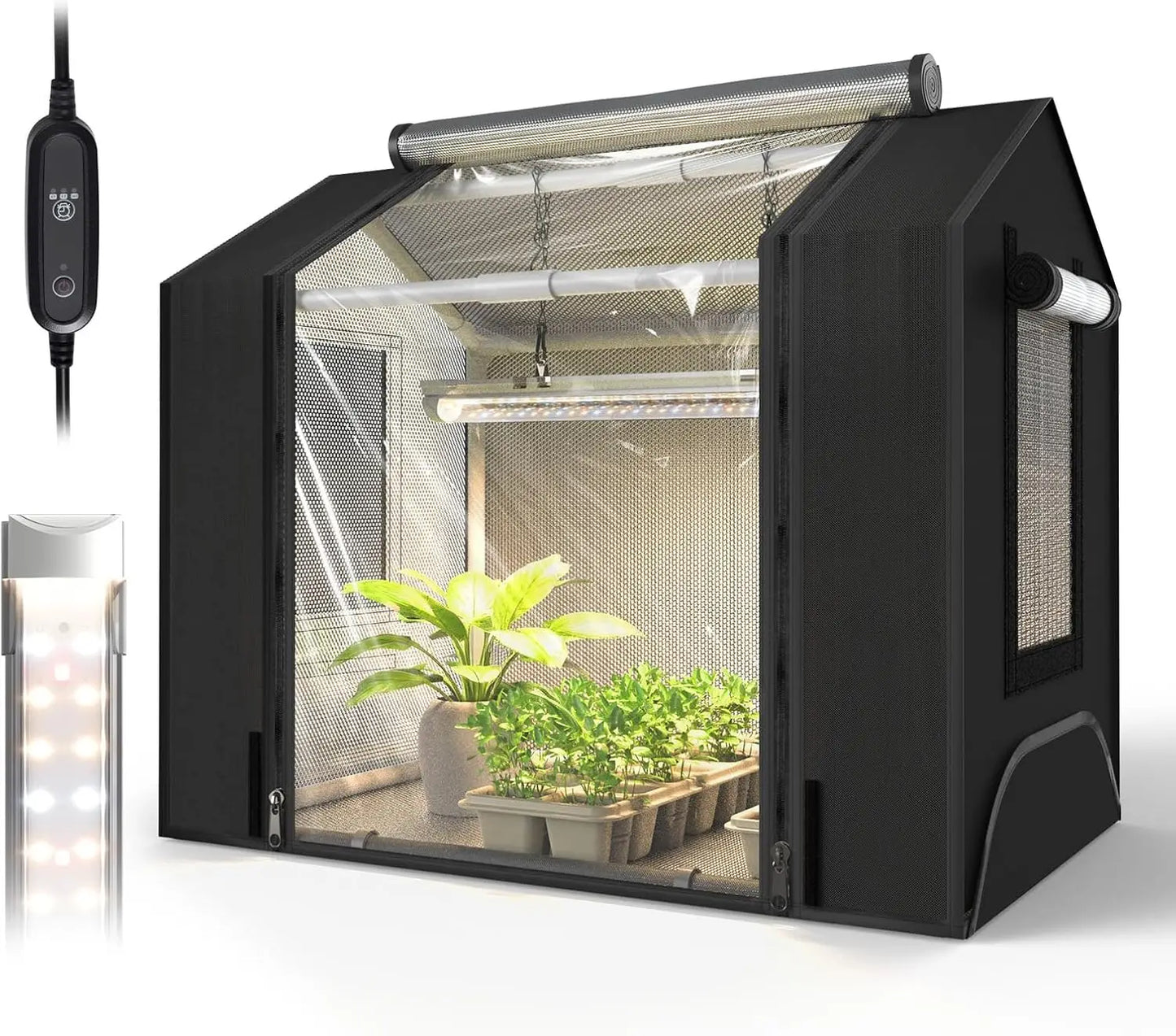 Indoor Grow Tent With Light For Seed Starting Waterproof Base