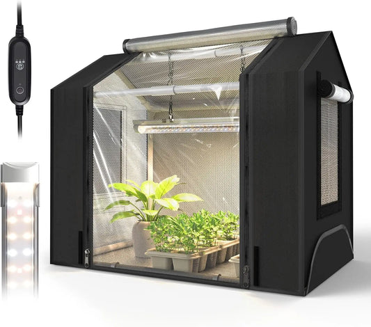 Indoor Grow Tent With Light For Seed Starting Waterproof Base