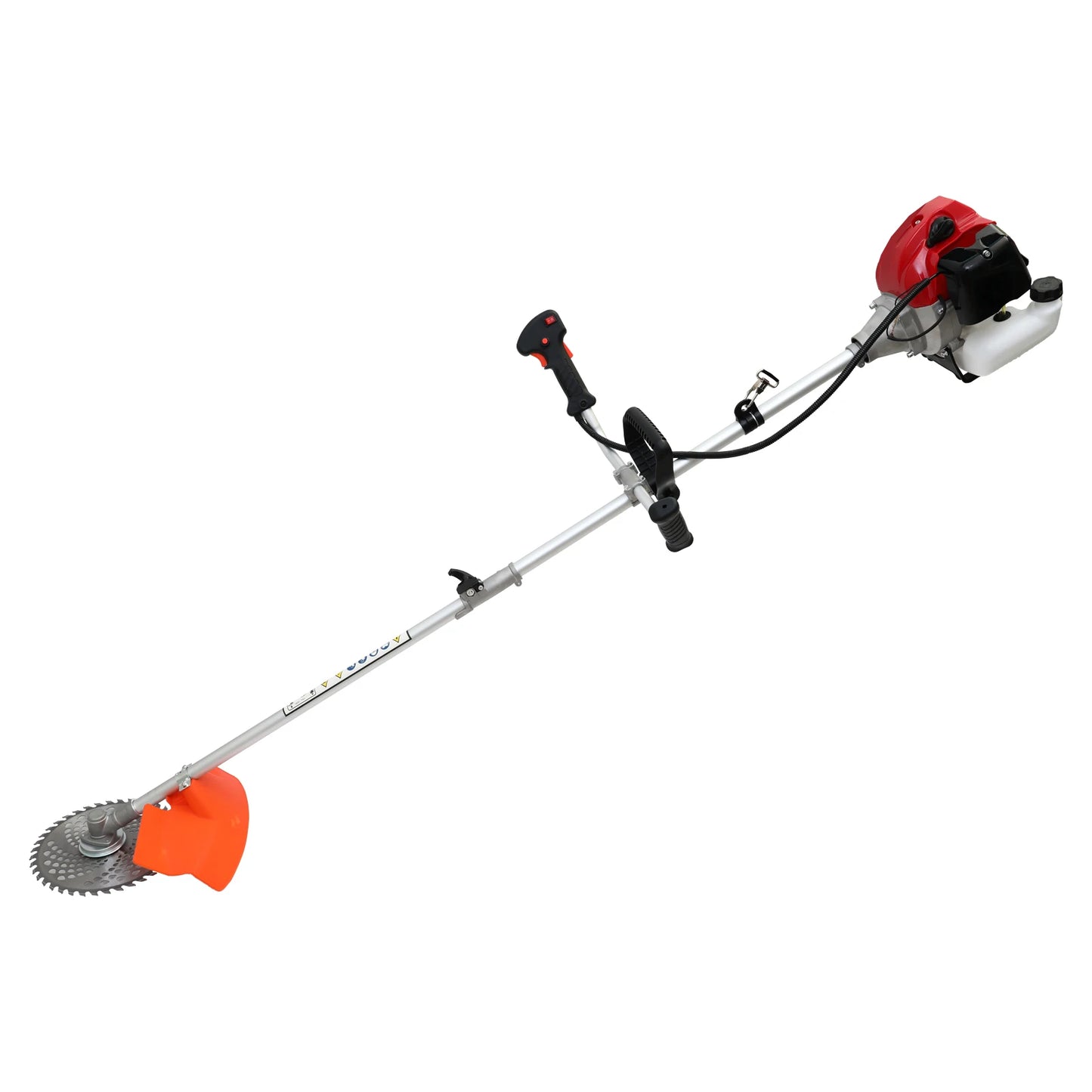 Gas Powered 4-In-1 Weed Wacker And Brush Cutter With Heads