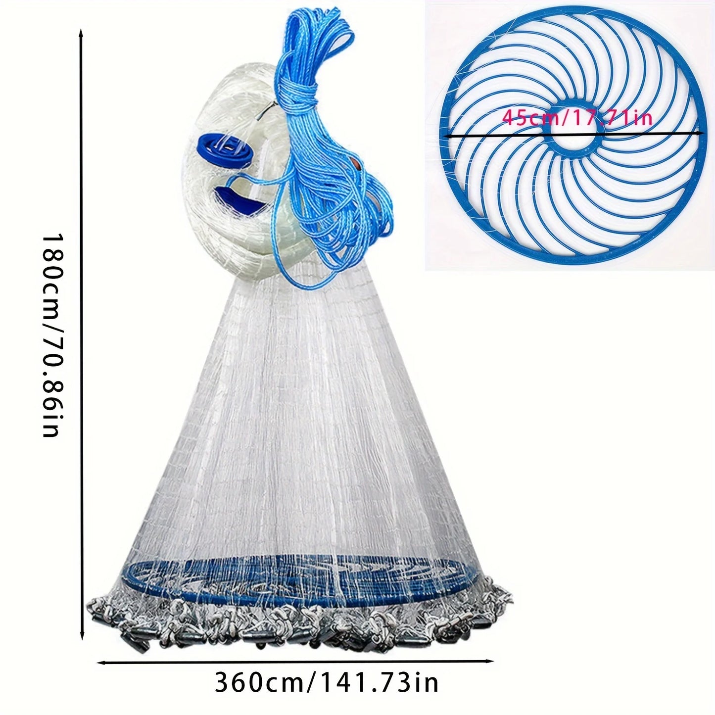 American Style Fishing Net Durable Outdoor Net For Freshwater Saltwater