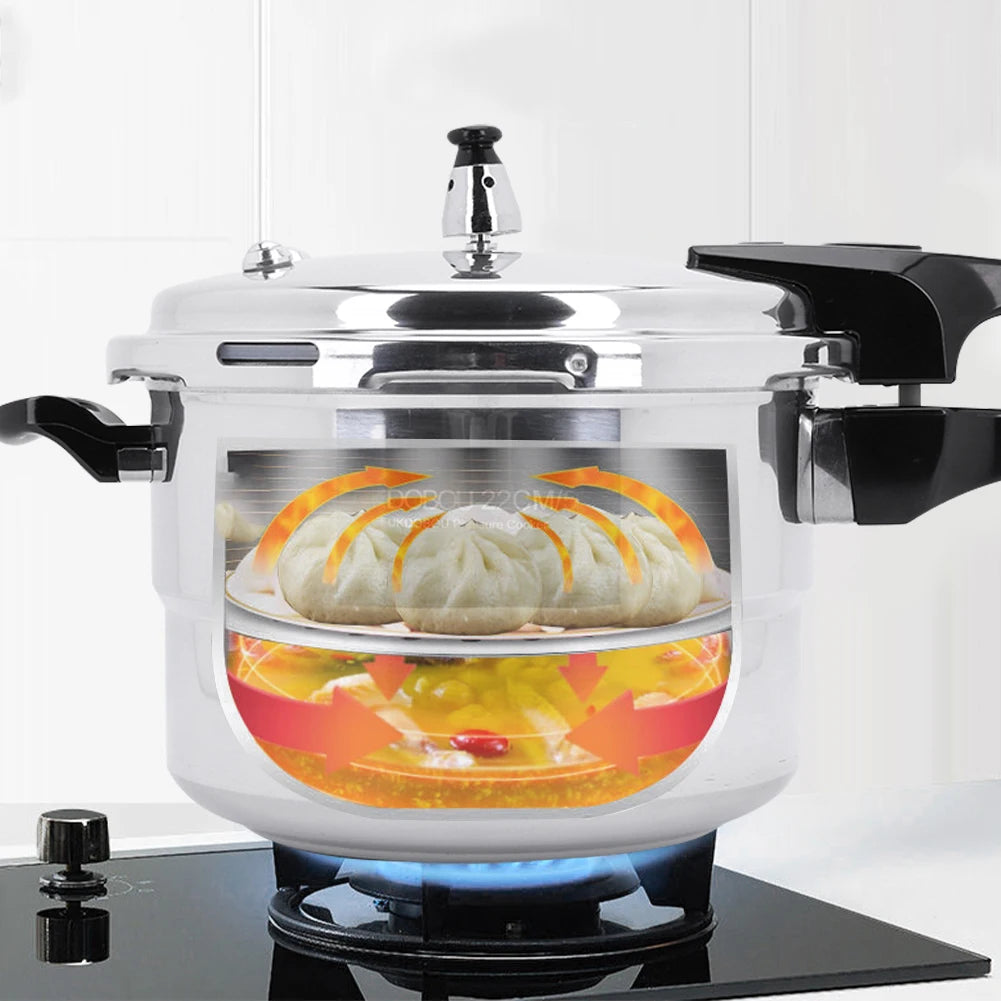 Aluminum Pressure Cooker With Steaming Plate