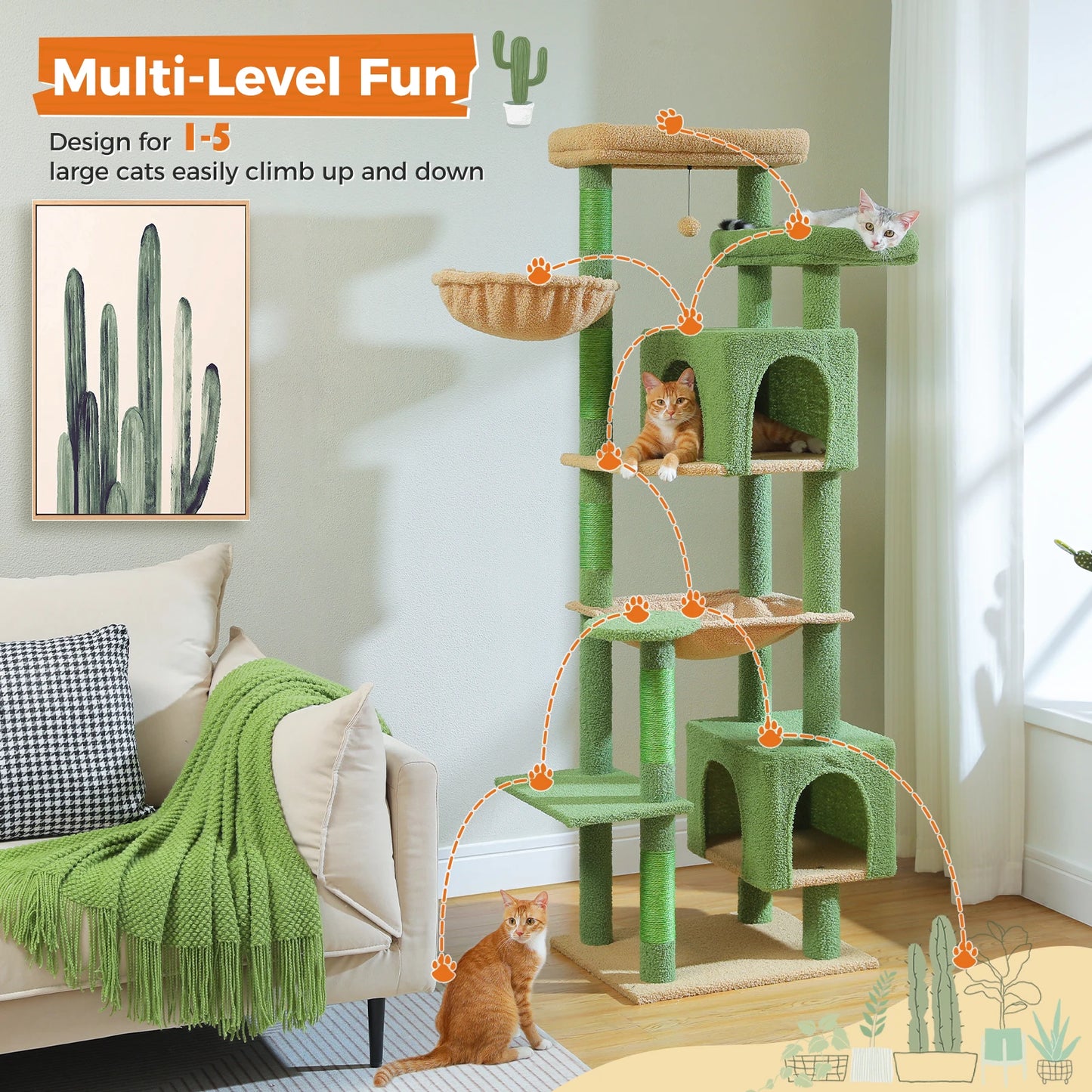 Pawz Road Multi Level Large Cat Tree Condo