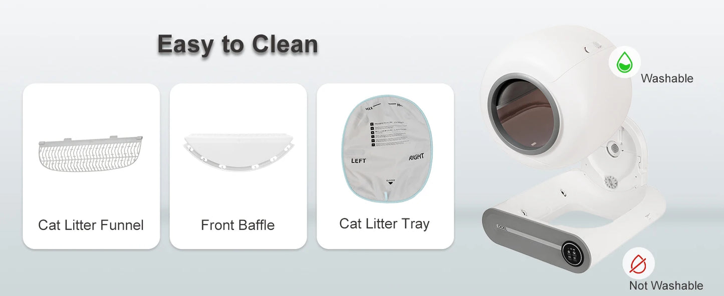 Doel 2026 Upgrade Automatic Smart Cat Litter Box With App And Sd
