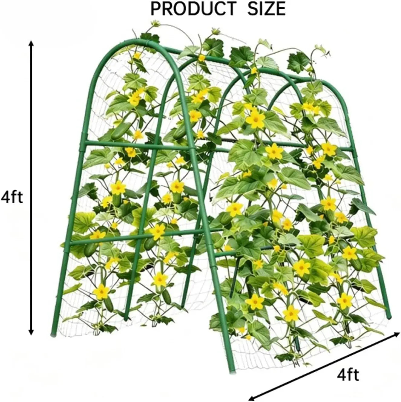 HiMISS Garden Arch Trellis for Raised Beds Cucumbers and Vines