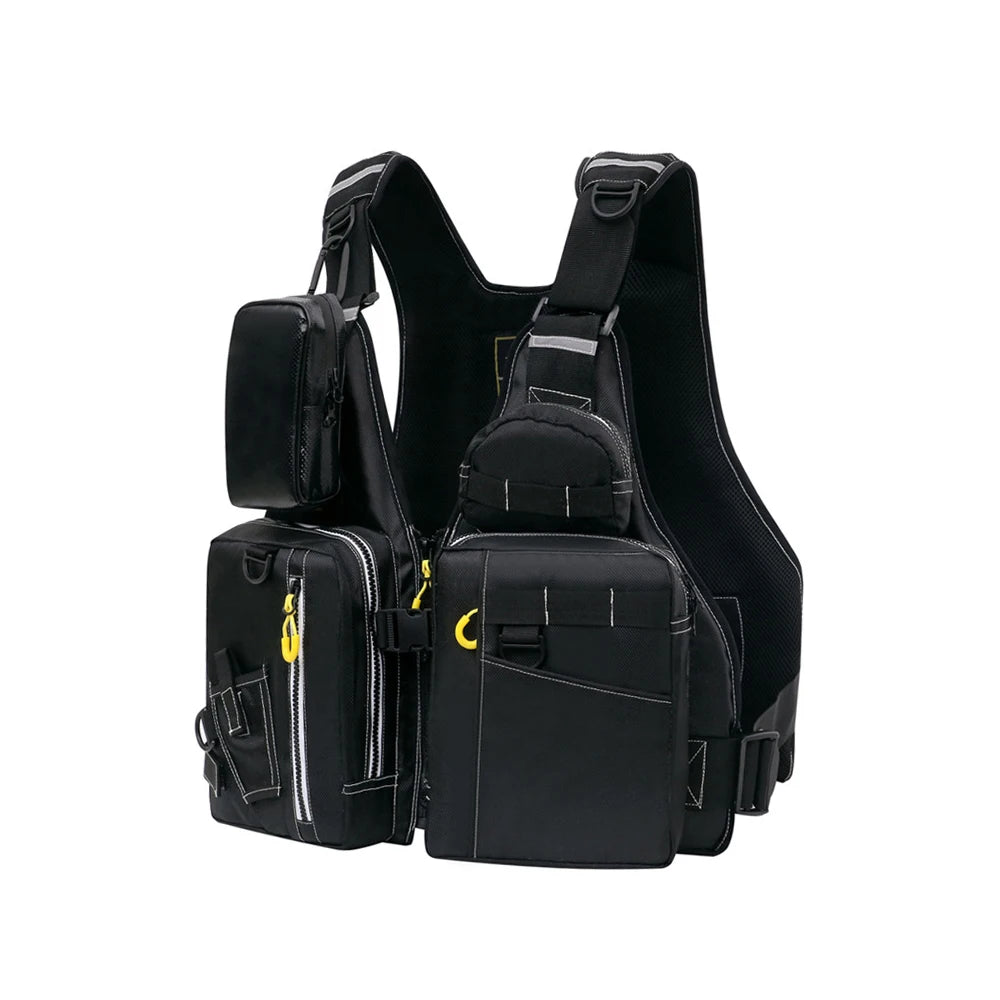 NONECN Outdoor Fishing Life Jacket Vest With Multiple Pockets