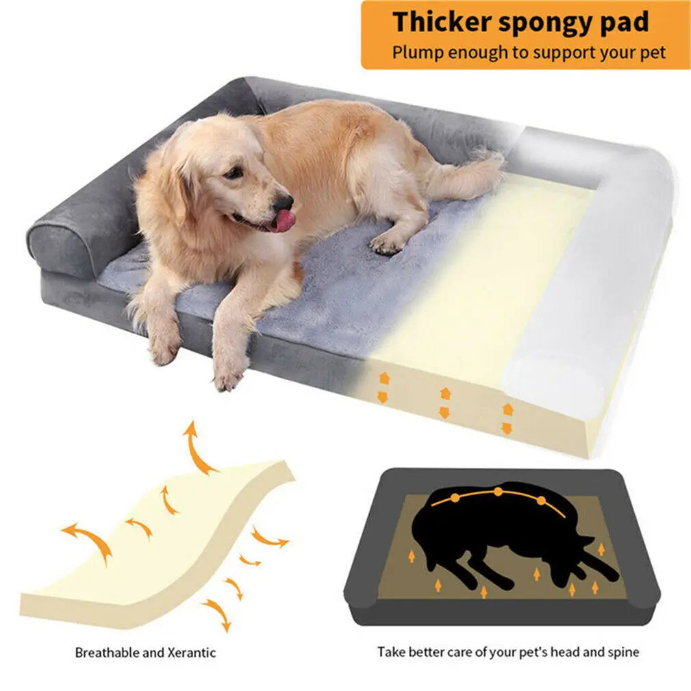 Bingopaw Extra Large Orthopedic Dog Bed With Washable Cover