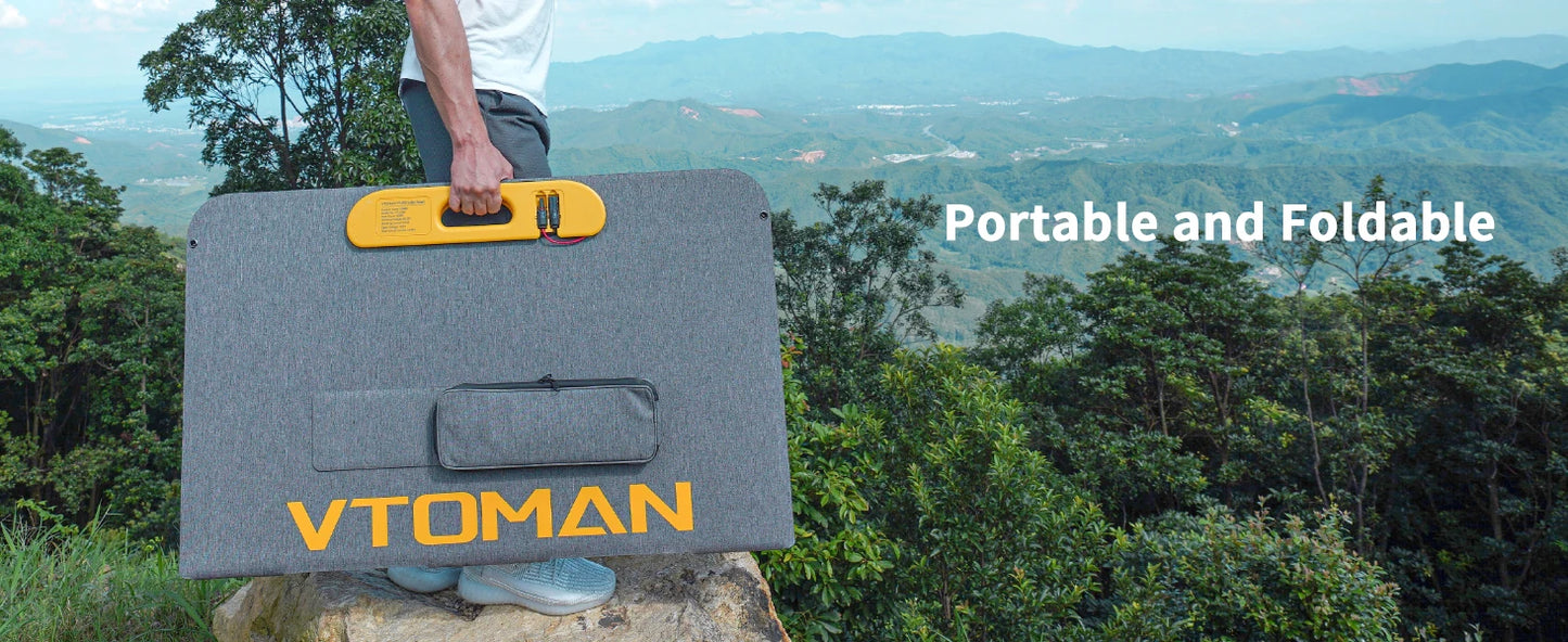 VTOMAN VS400W Foldable Solar Panel for RV and Power Station