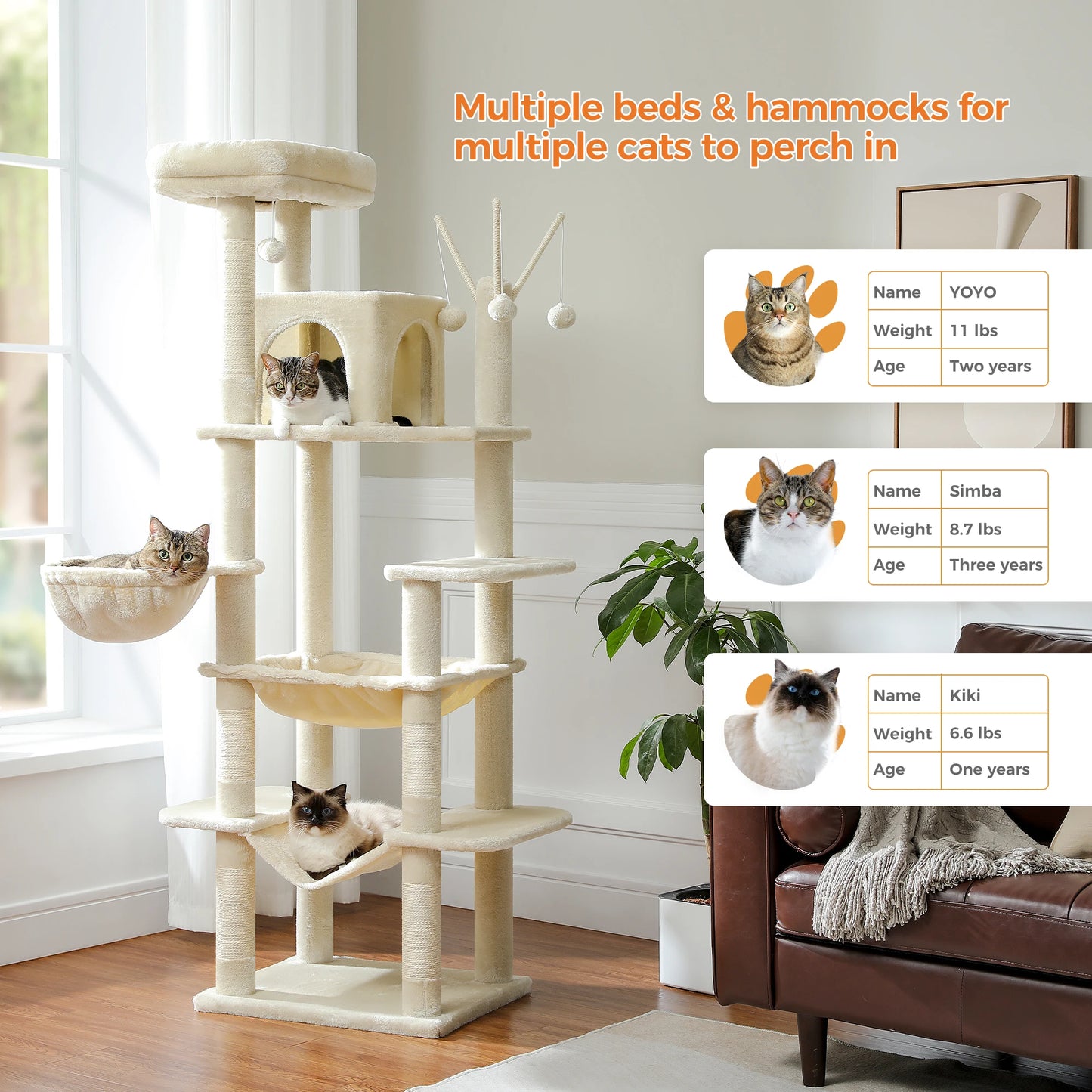 Pawz Road Multi Level Large Cat Tree Condo