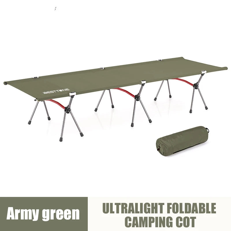 WESTTUNE Ultra Light Aluminum Folding Bed For Camping And Travel