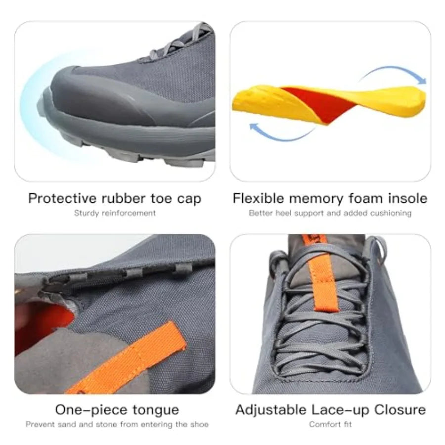 HUMTTO All Terrain Waterproof Hiking Shoes Unisex Lightweight Breathable