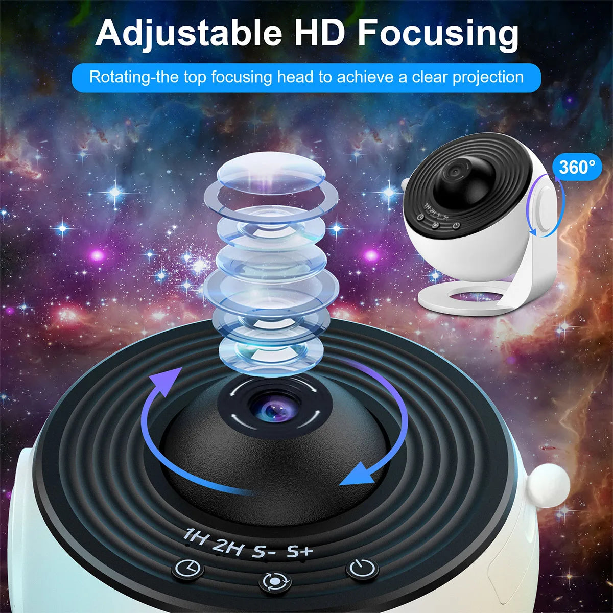 Aiopp 13 In 1 Star Projector Galaxy Night Light Bedroom