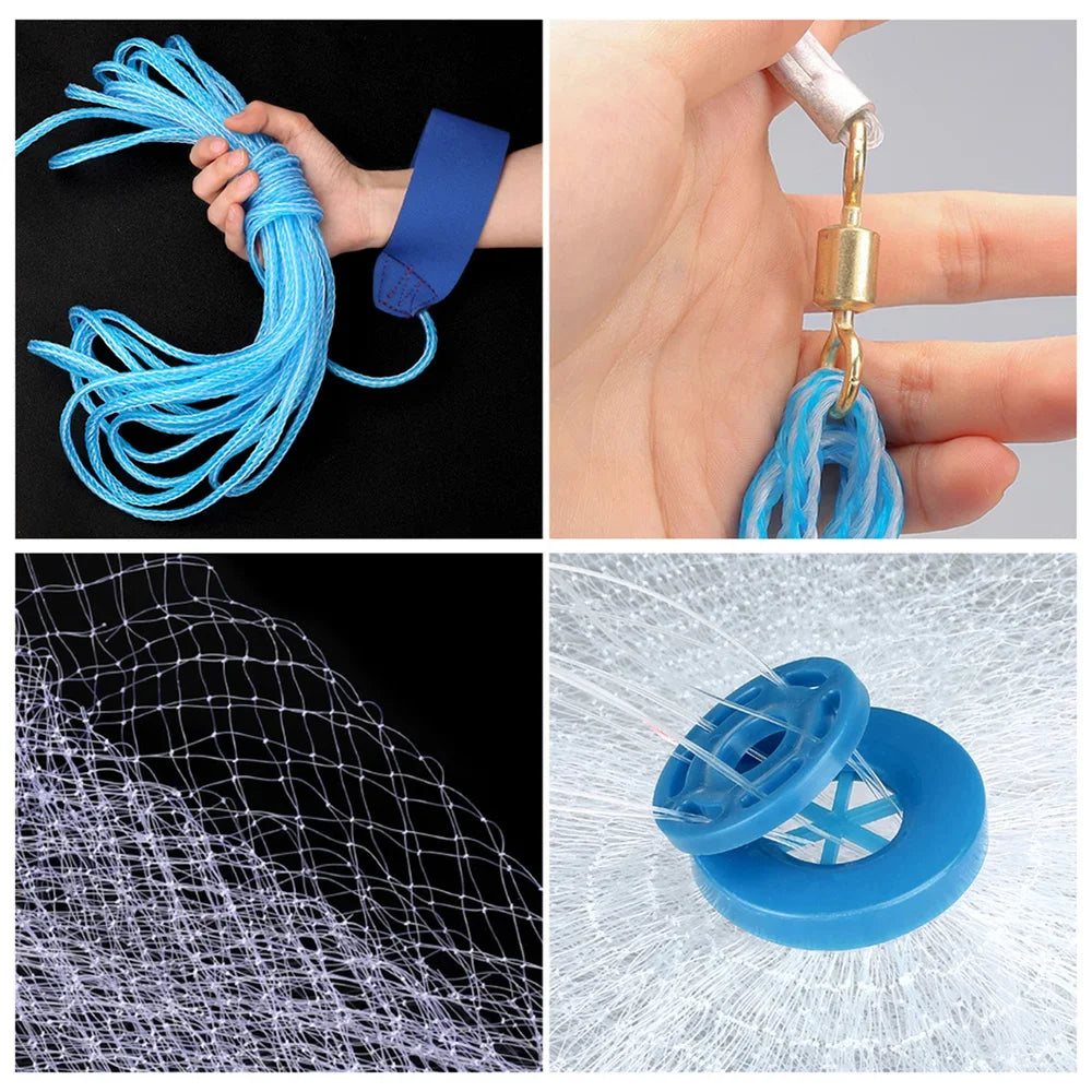Cast Net For Fishing Shrimp Cage Freshwater And Saltwater