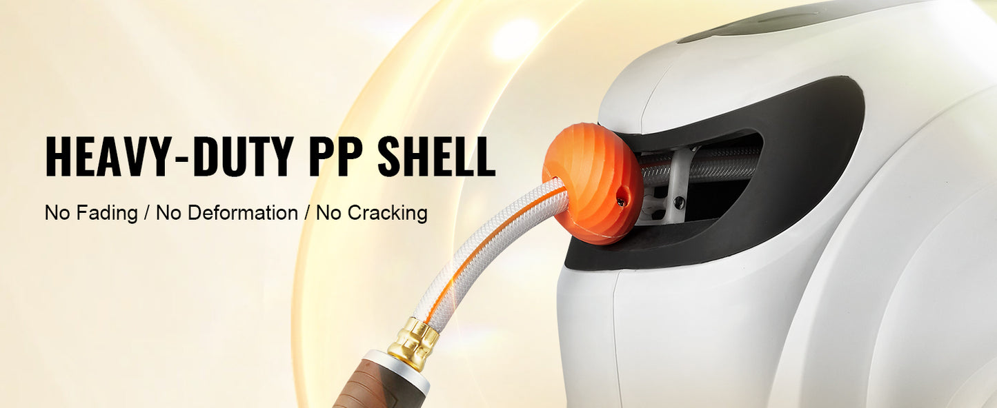 SucceBuy Retractable Hose Reel With 180 Degree Swivel Wall Mount